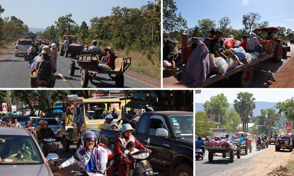 Civilians forced to flee homes