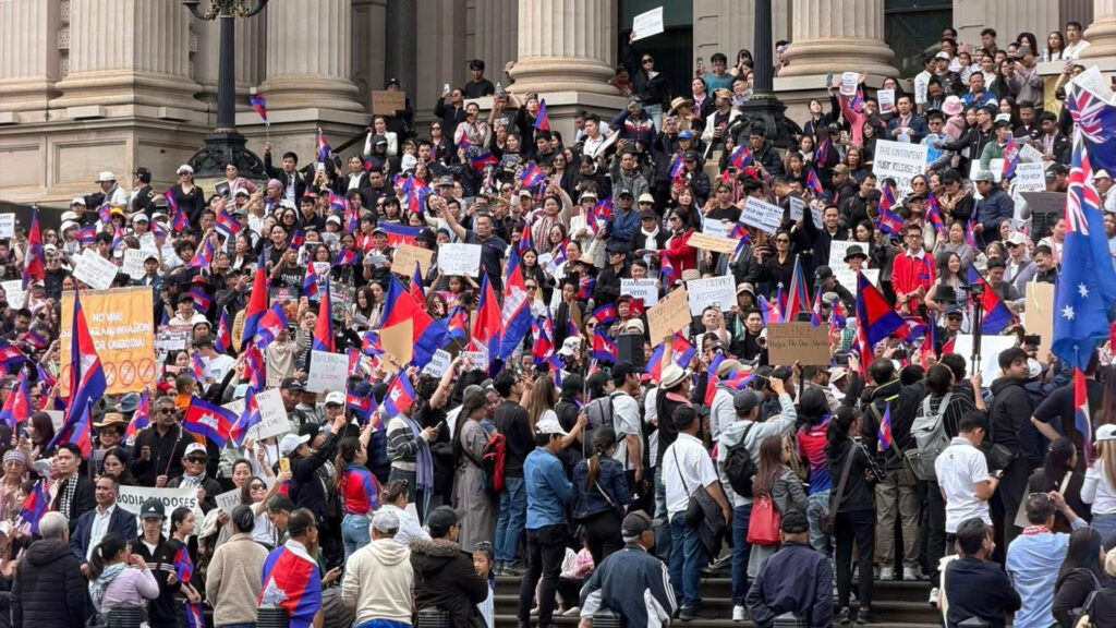 Cambodians Protest in Australia