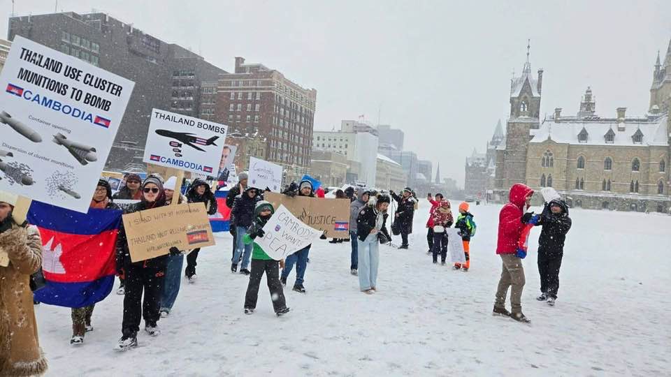 Cambodian protest in Canada