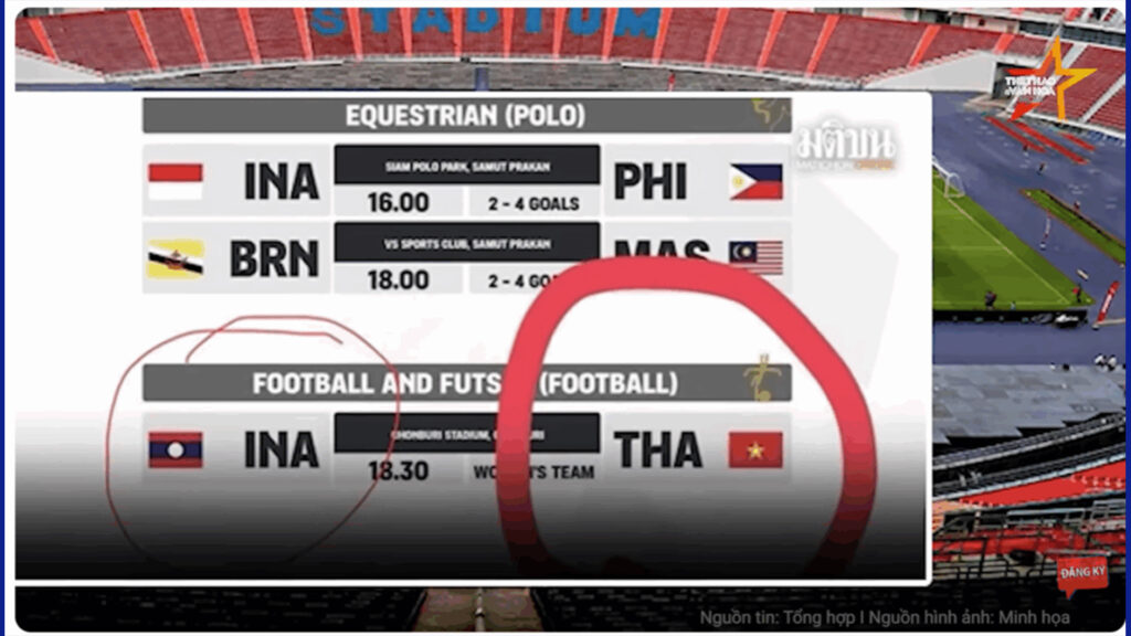 Flag error in Thailand's SEA Games