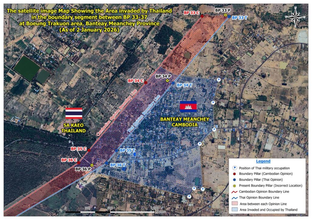 Thai invasion shown in satellite images