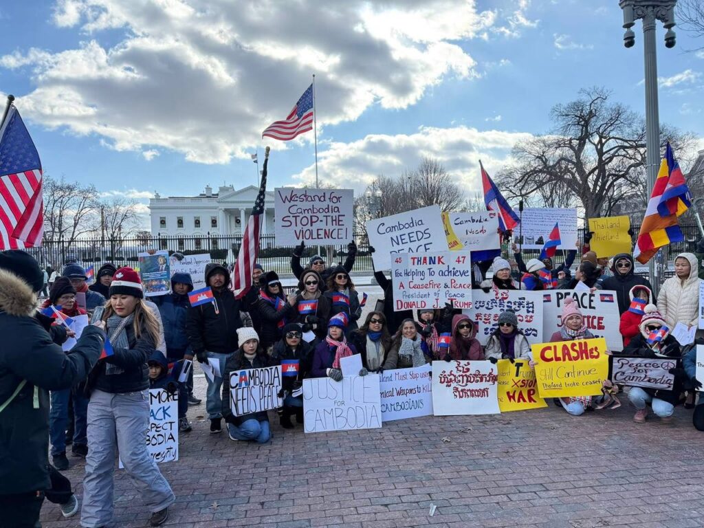 Cambodian protest in the US