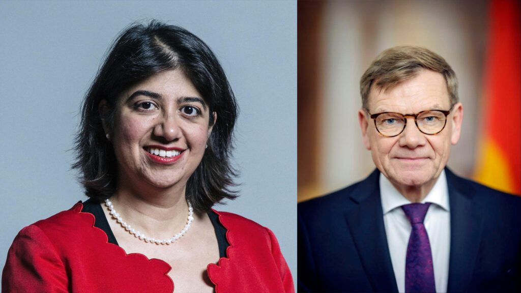 Seema Malhotra and Johann Wadephul